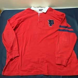 Vintage Ralph Lauren Orange Long Sleeve Rugby Polo Size 4XB